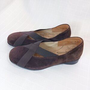 Kumfs Brown Suede Slip On Flats U.S. Size 7